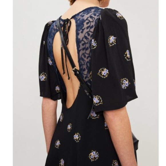 NWT Free People Mockingbird Mini Dress, 2 - Picture 3 of 7